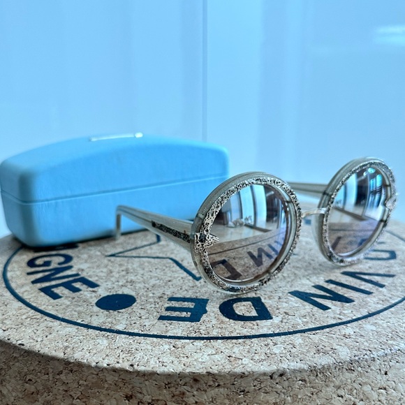 Karen Walker Accessories Karen Walker Orbit Filigree Gold Glitter